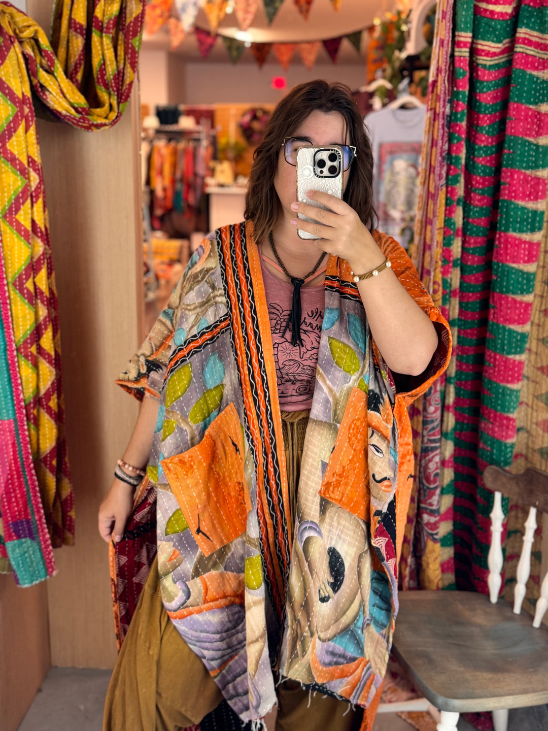 When Birds Fly - Kantha Ruana OOAK