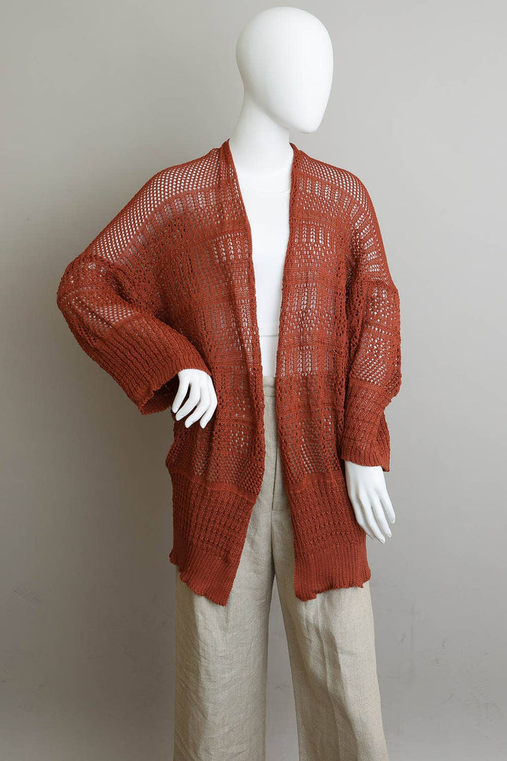 Soft Textured All-Season Cardigan | Elegant Knit Cover-Up