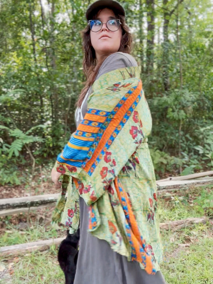 Green Oasis - Solace Kimono OOAK