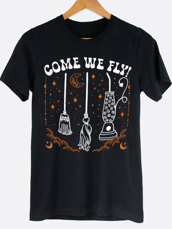 Come We Fly Hocus Pocus Sandersons Movie Graphic Tee Shirt
