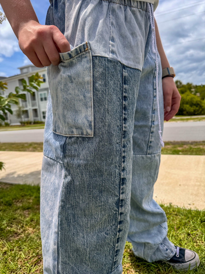Denim Eco Pants - L