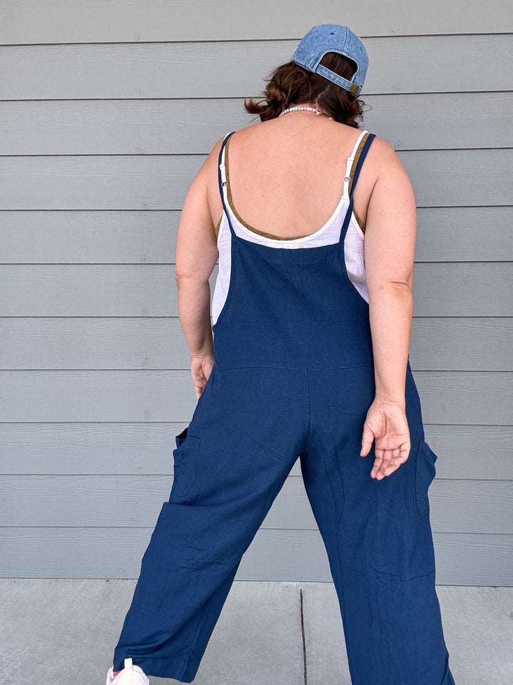 Easy Slouchy Hemp Overalls