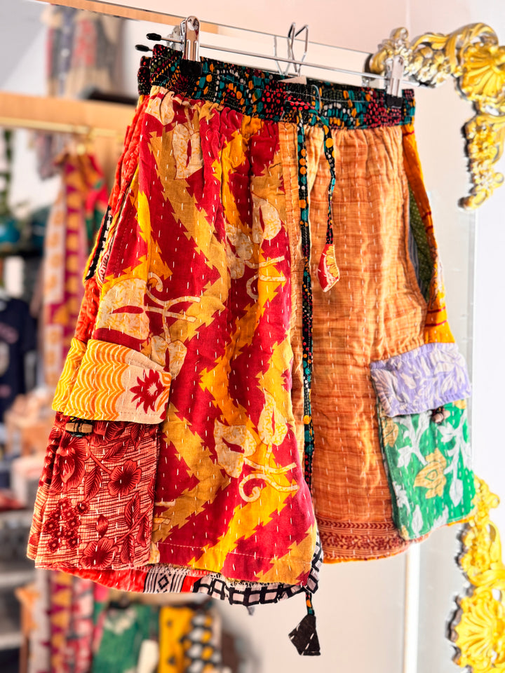 Kantha Shorts OOAK