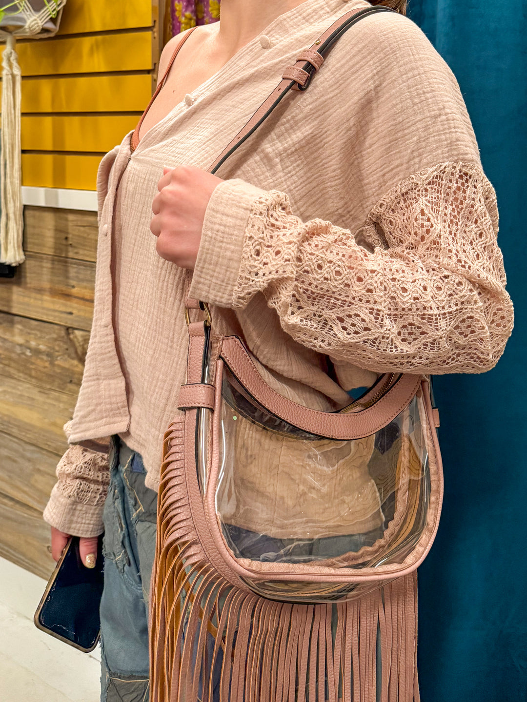 The Madi Clarity Ffringe Shoulder Bag