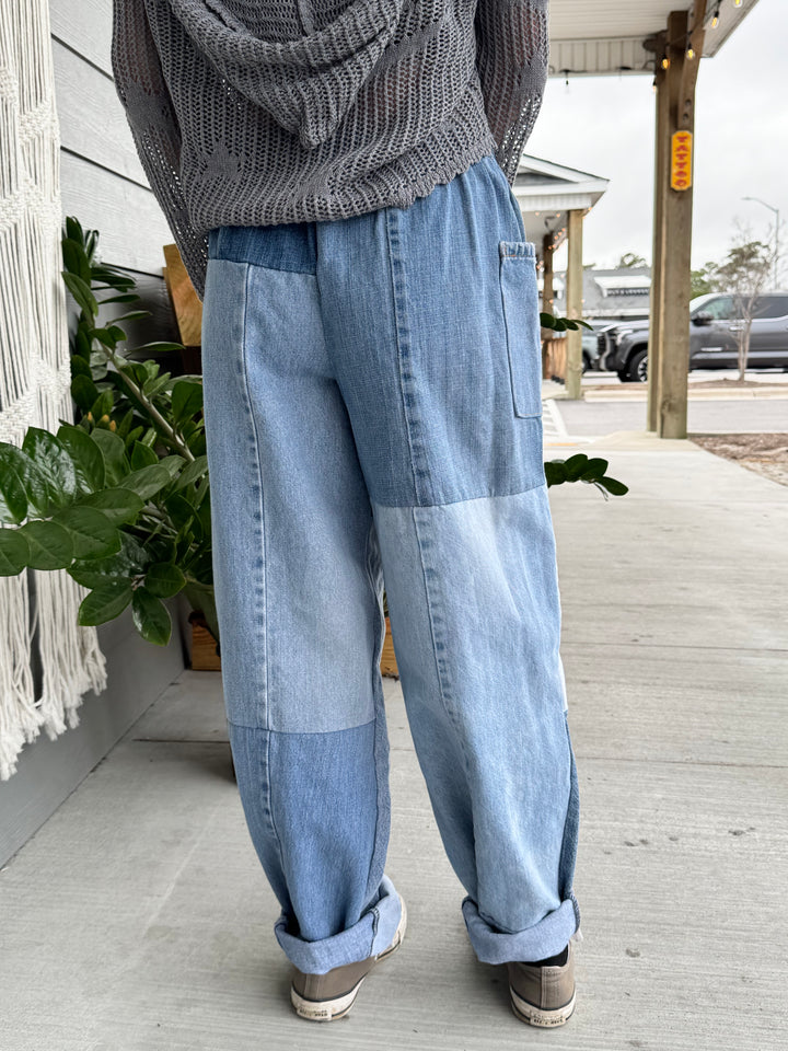 Denim Eco Pants - L