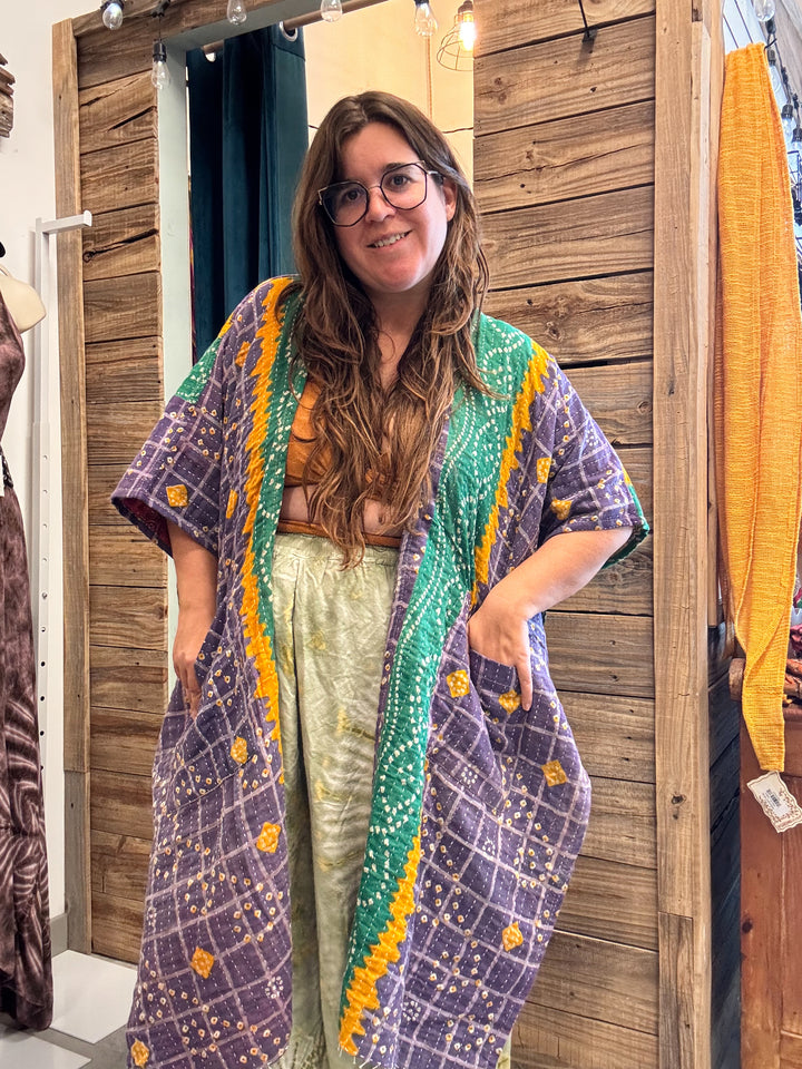 Peaceful - Kantha Ruana OOAK