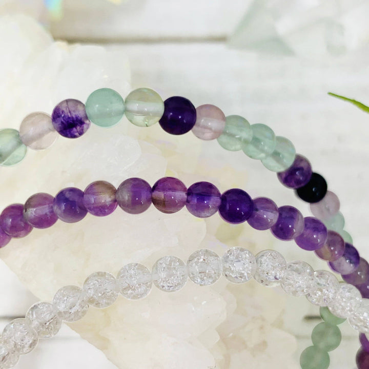 Divinity & Enlightenment Stackable Crystal Bracelet Set