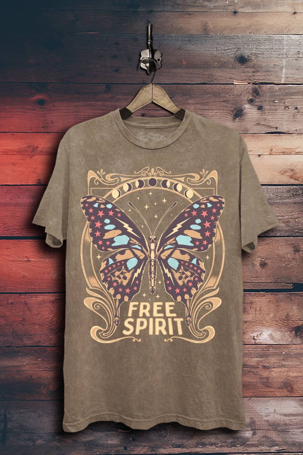 Free Spirit Butterfly Graphic Top