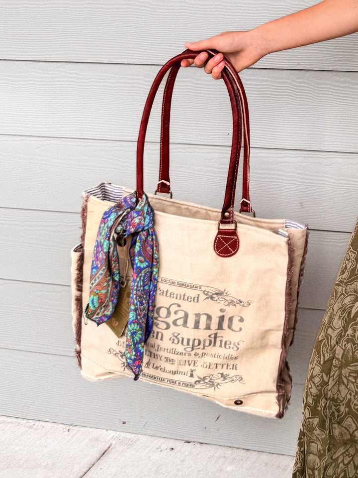Organic Garden Supplies Tote