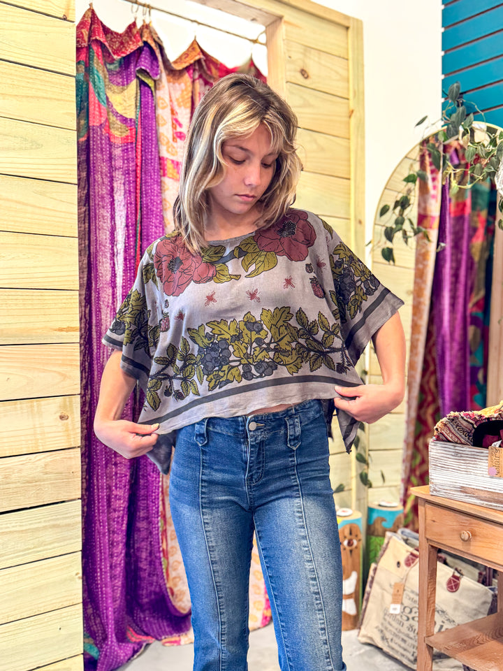 Cottage Garden Scarf Top