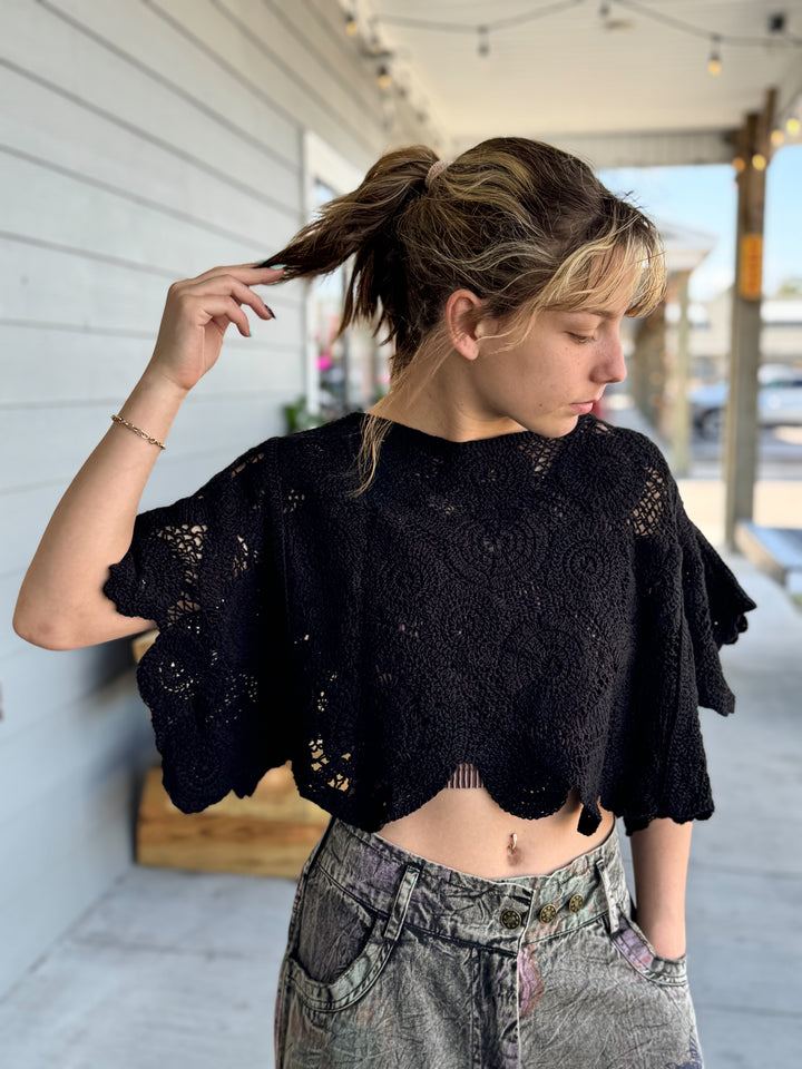 Lace Mandala Crop Top