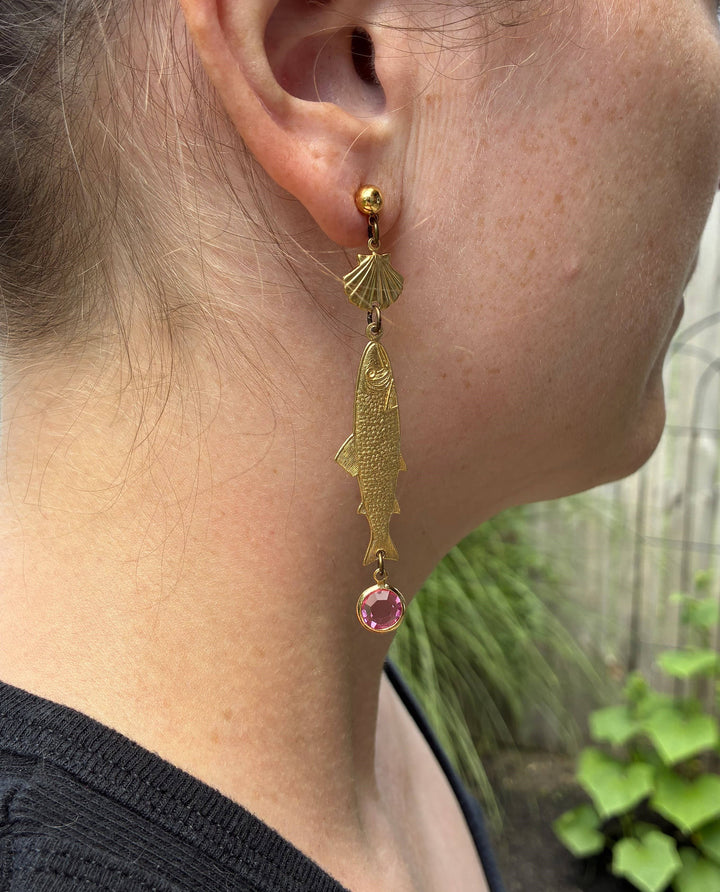 Nature Study Number 2 Vintage Charm Dangles