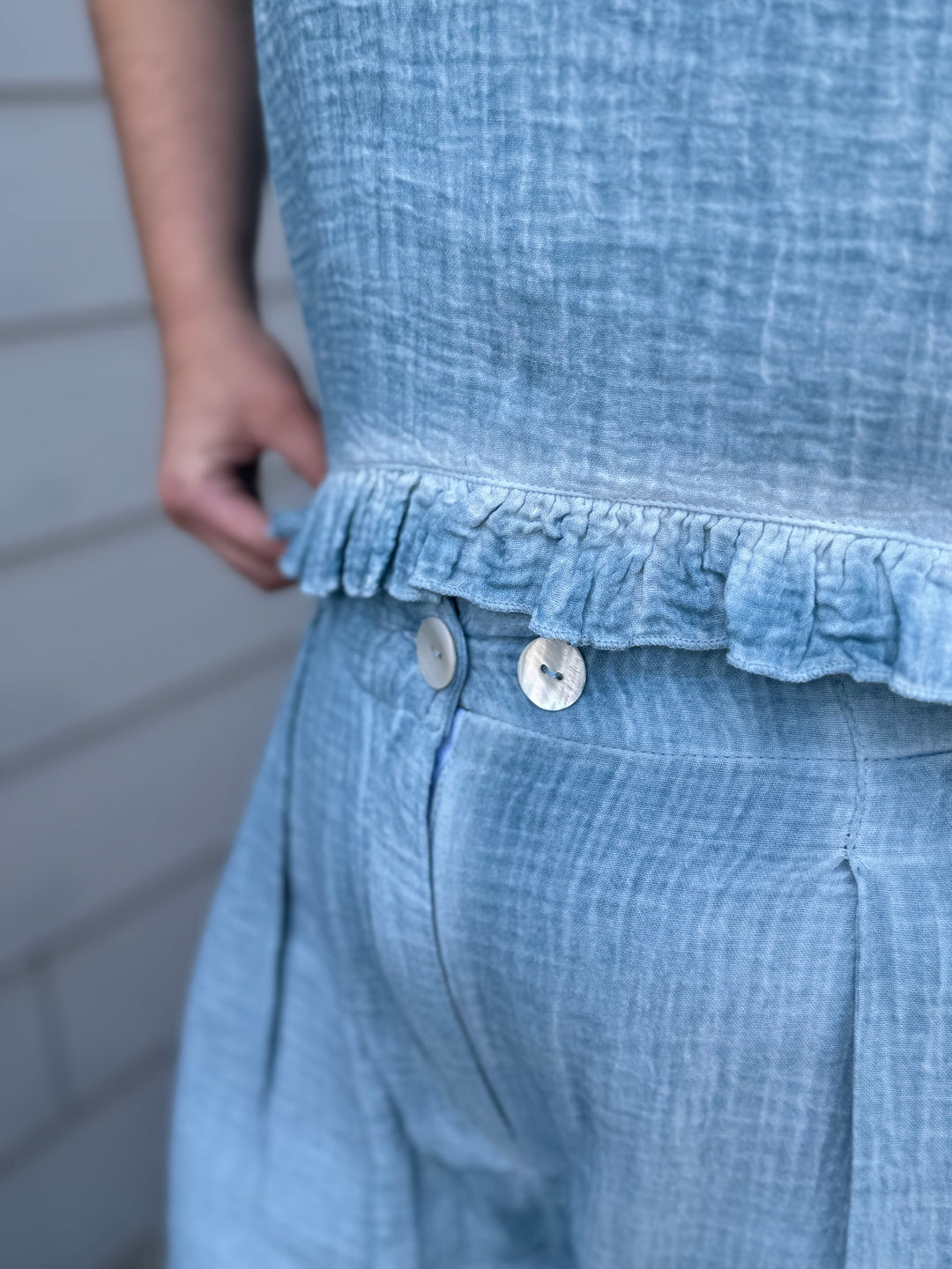 Gauze Trouser Pants