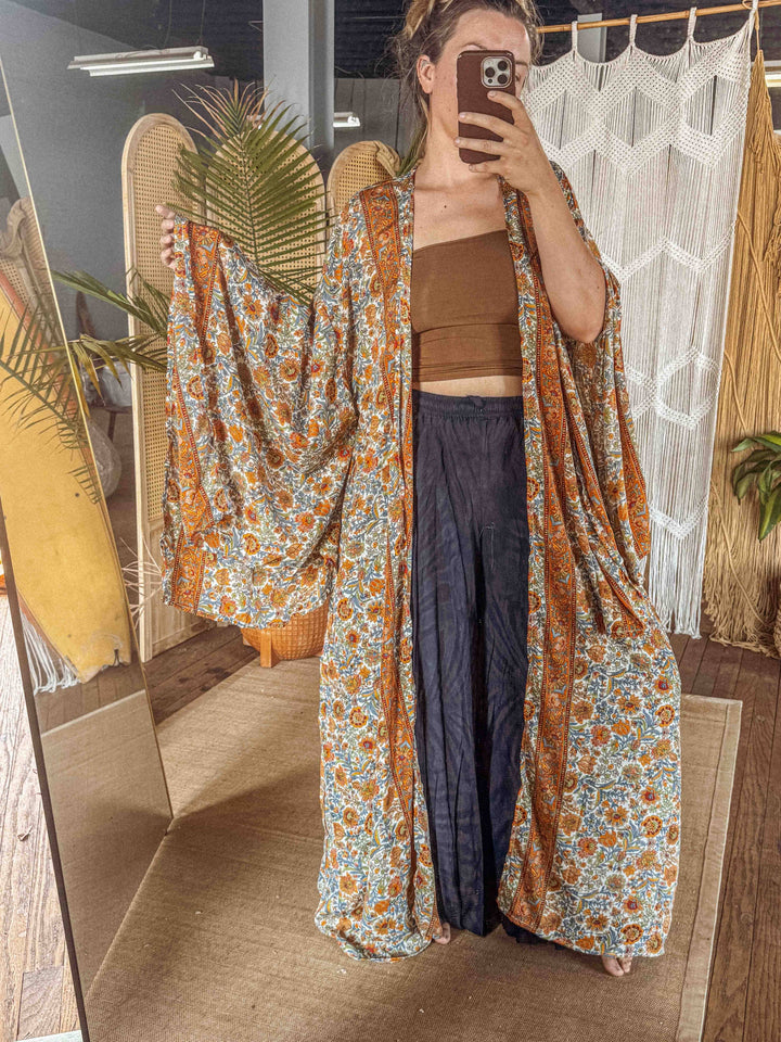 Reverie - Silk Long Maxi Kimono