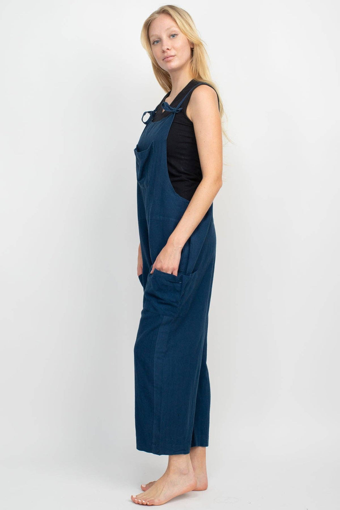 Easy Slouchy Hemp Overalls