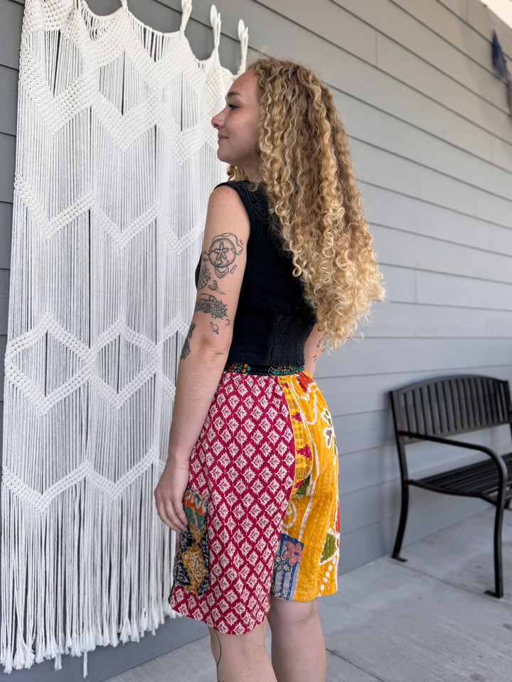 Kantha Shorts OOAK