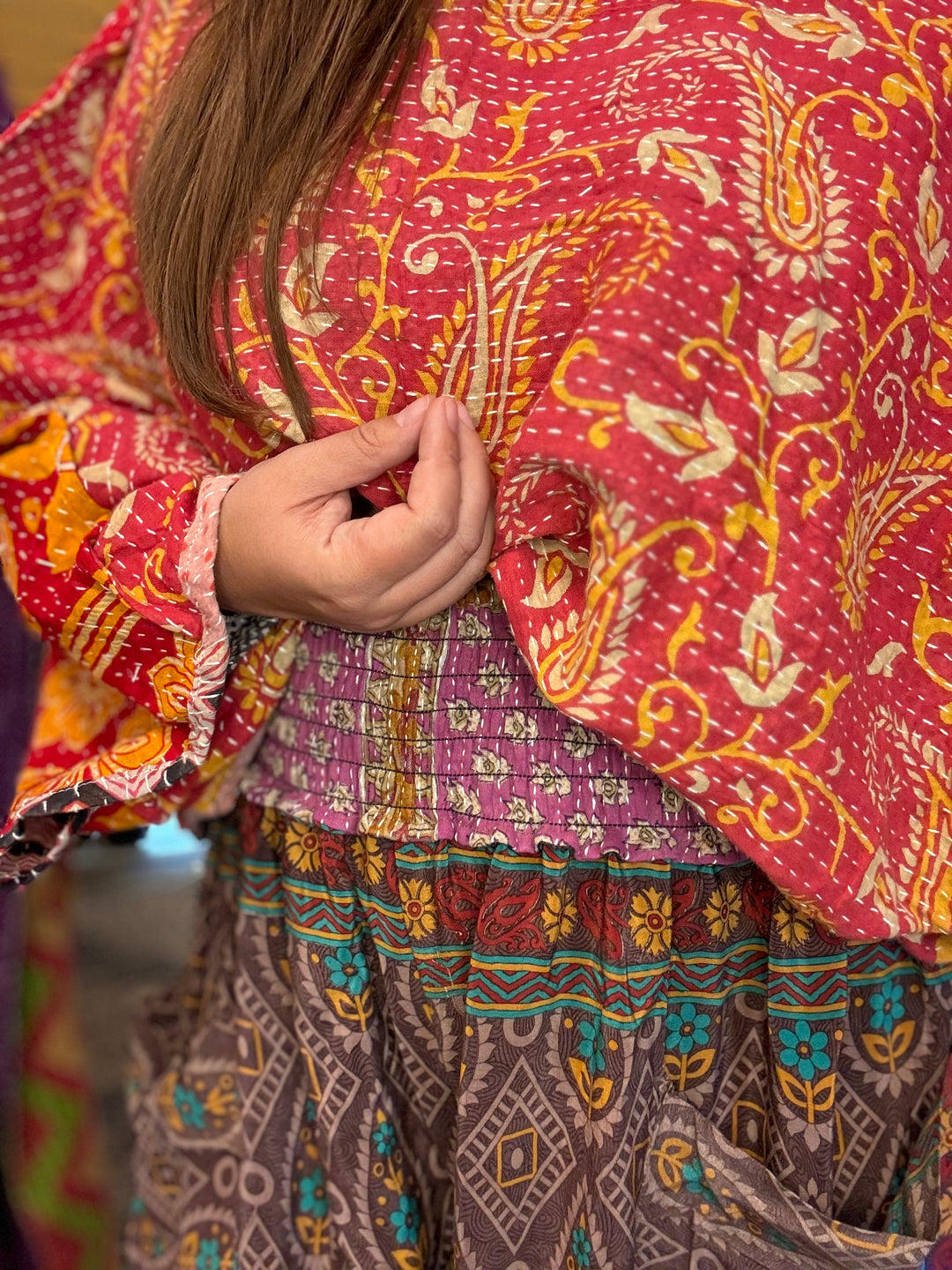 That I Was - Kantha Butterfly Top OOAK