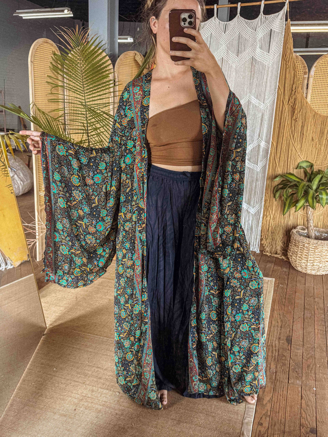 Reverie - Silk Long Maxi Kimono