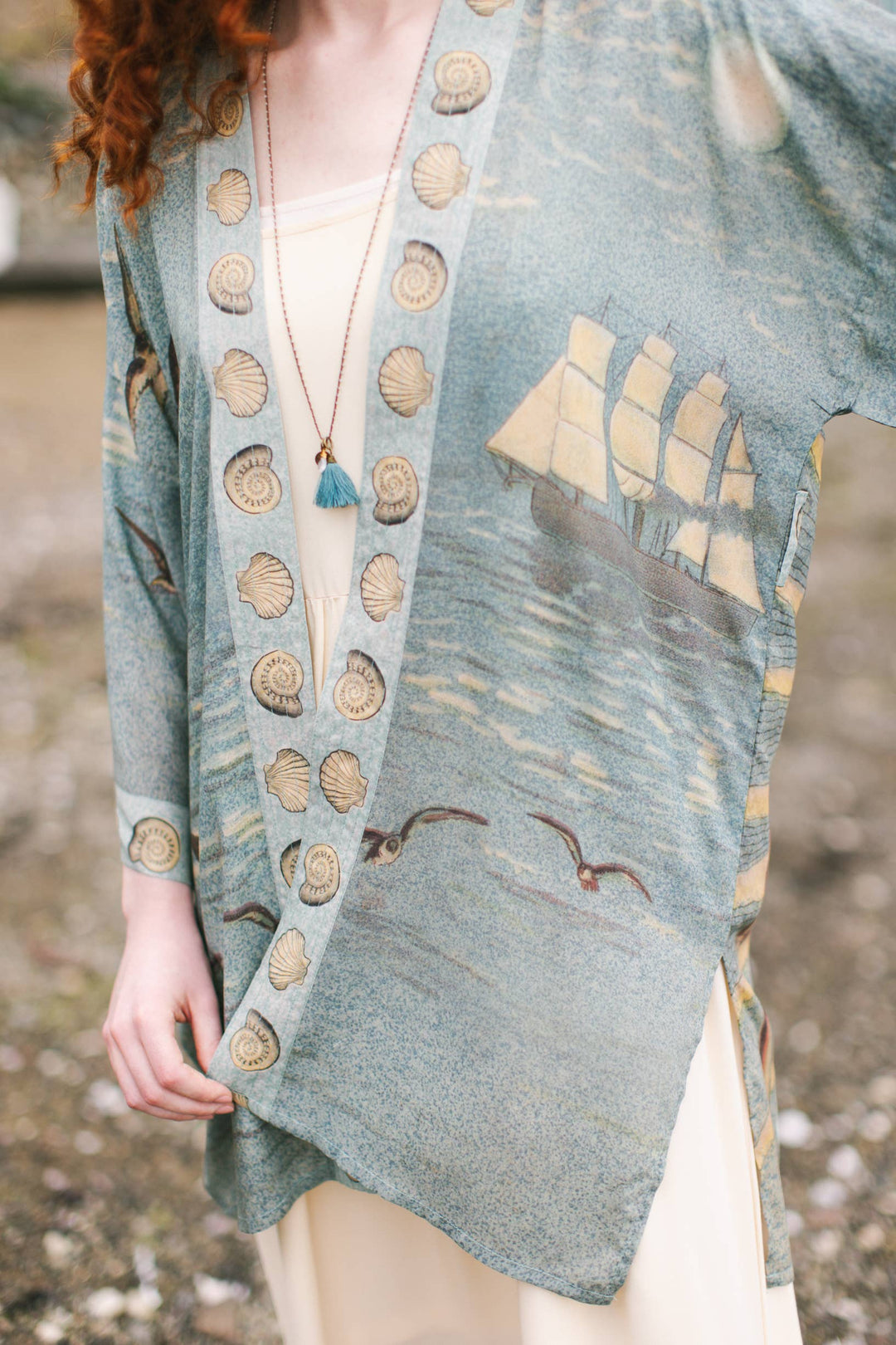 Sunrise Lands Matinée Duster Kimono