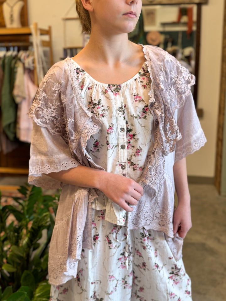 Lilac Draped Topper Jacket