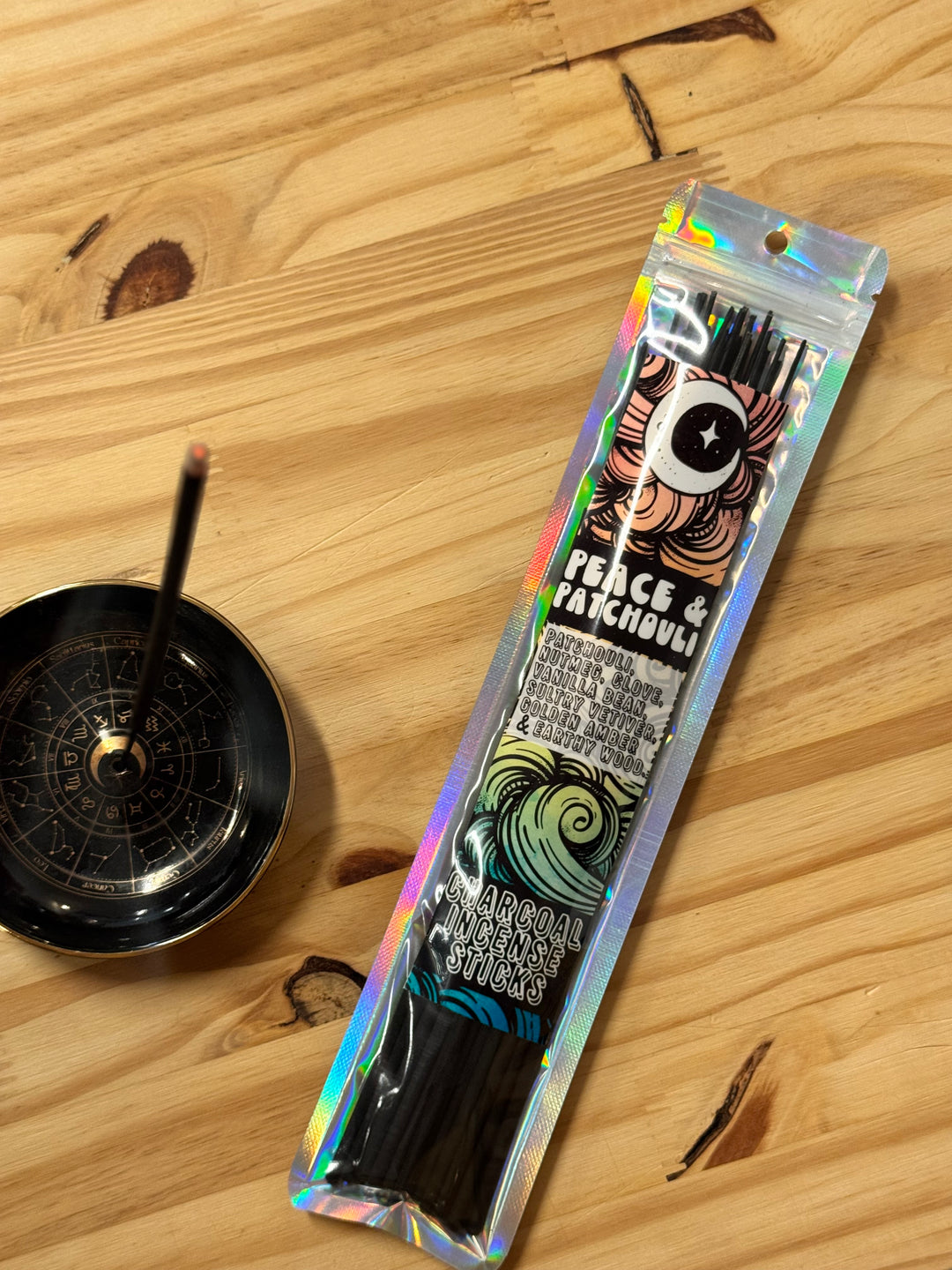 Peace & Patchouli  | 9 in. Incense Stick | Charcoal Incense