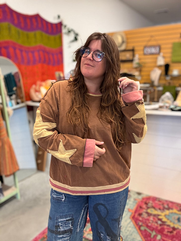 Vintage Star Patch Pullover