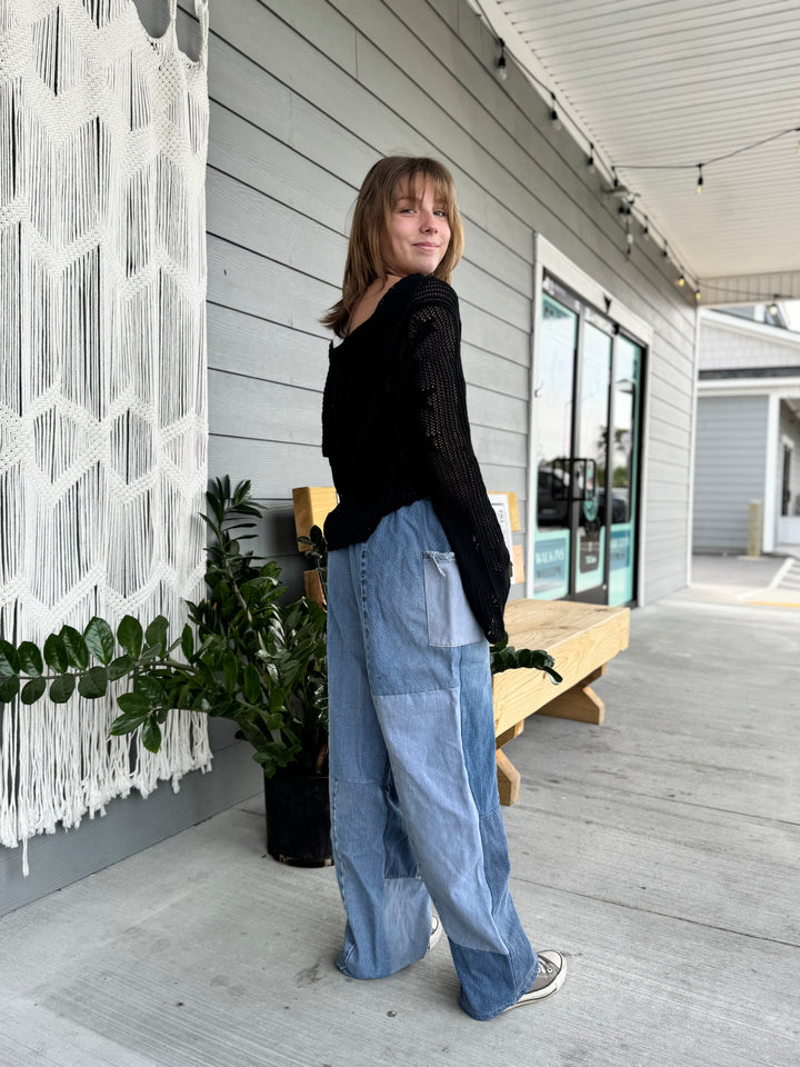 Denim Eco Pants - L