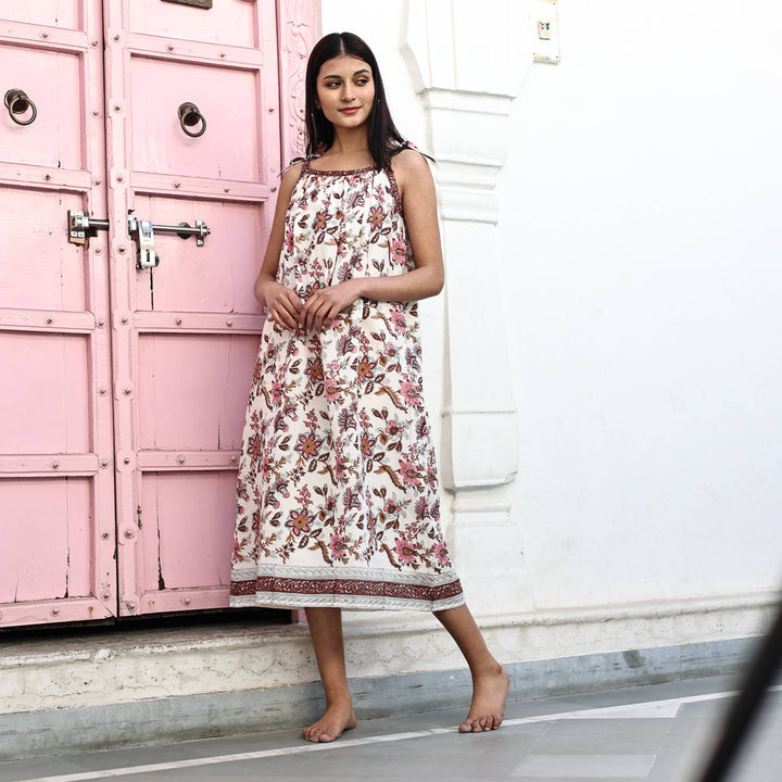 Meera Block Printed Dress