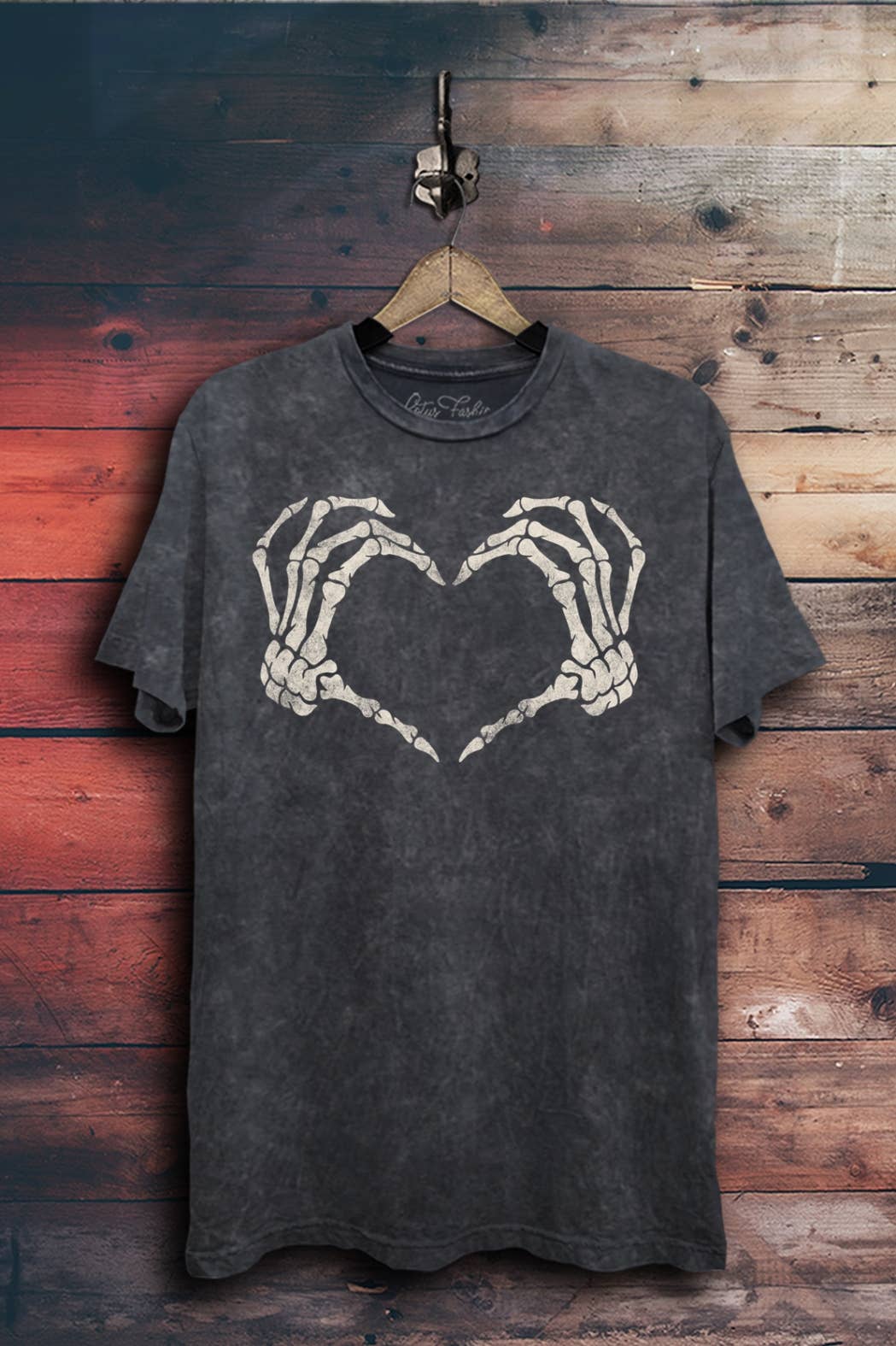 Skeleton Heart Hand Graphic Top
