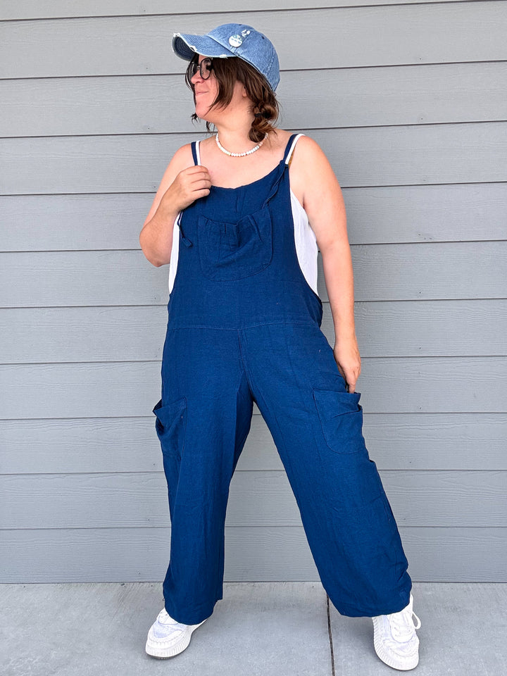 Easy Slouchy Hemp Overalls