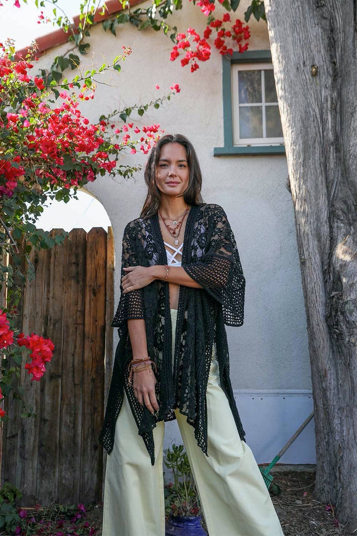 Floral Pattern Kimono