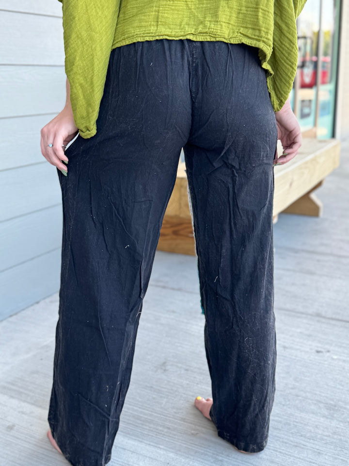 Kantha Patch Drawstring Pants