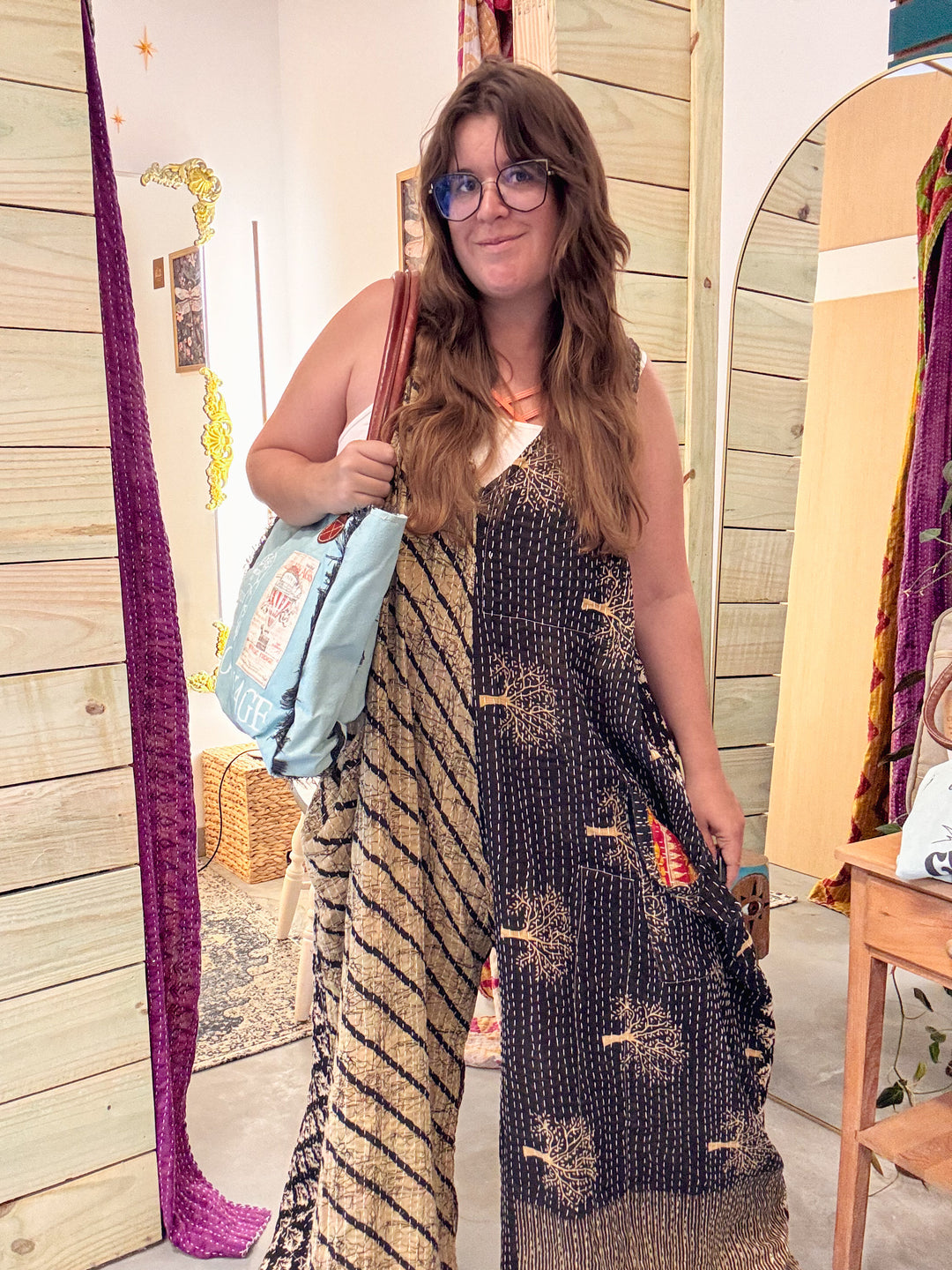 All The Black - Harmony Wide Leg Jumpsuit OOAK