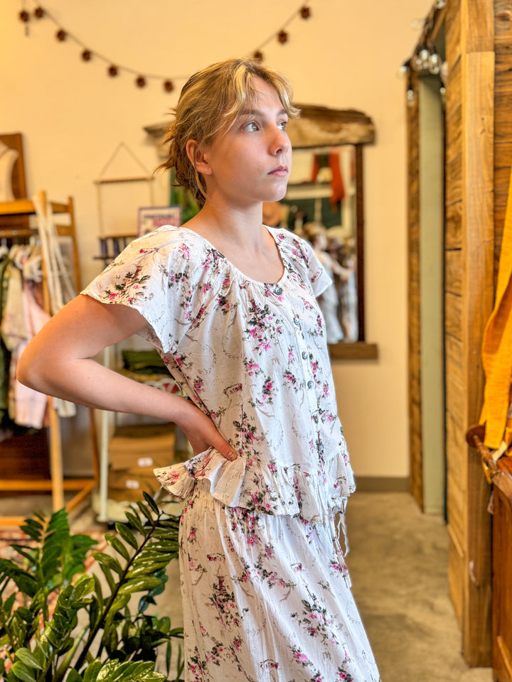 Sweet Floral Top