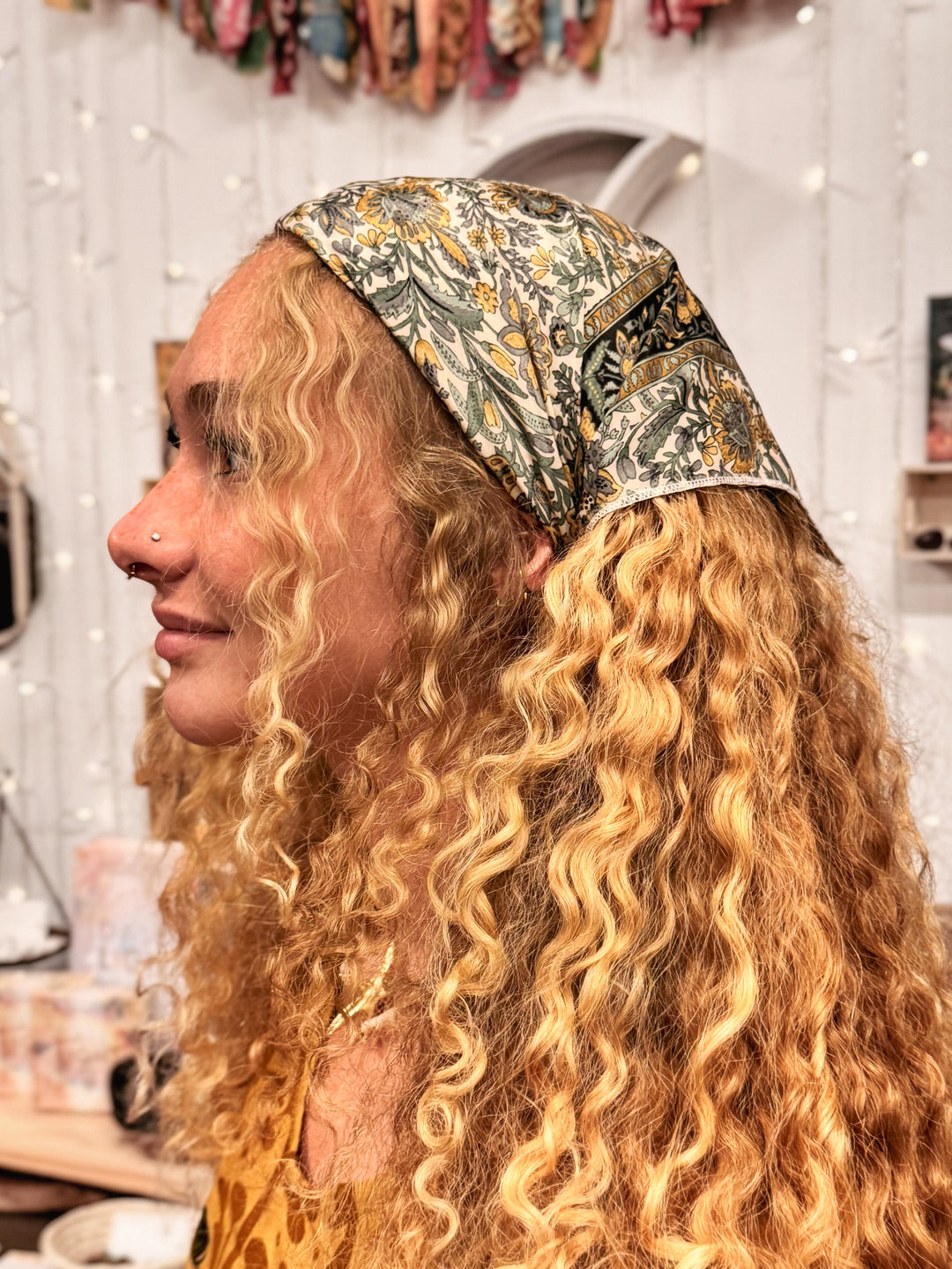 Hippie Floral Hair Scarf