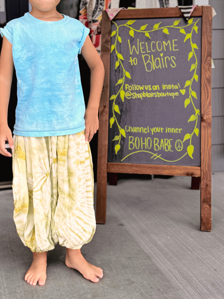 Boho Tie Dye Pants Youth Pants