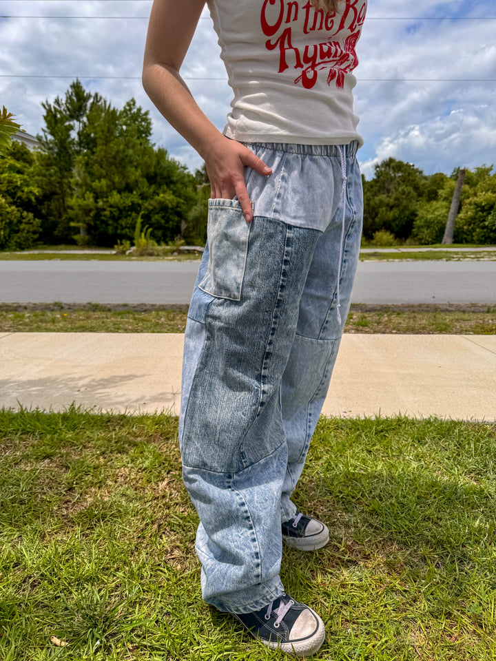 Denim Eco Pants - L