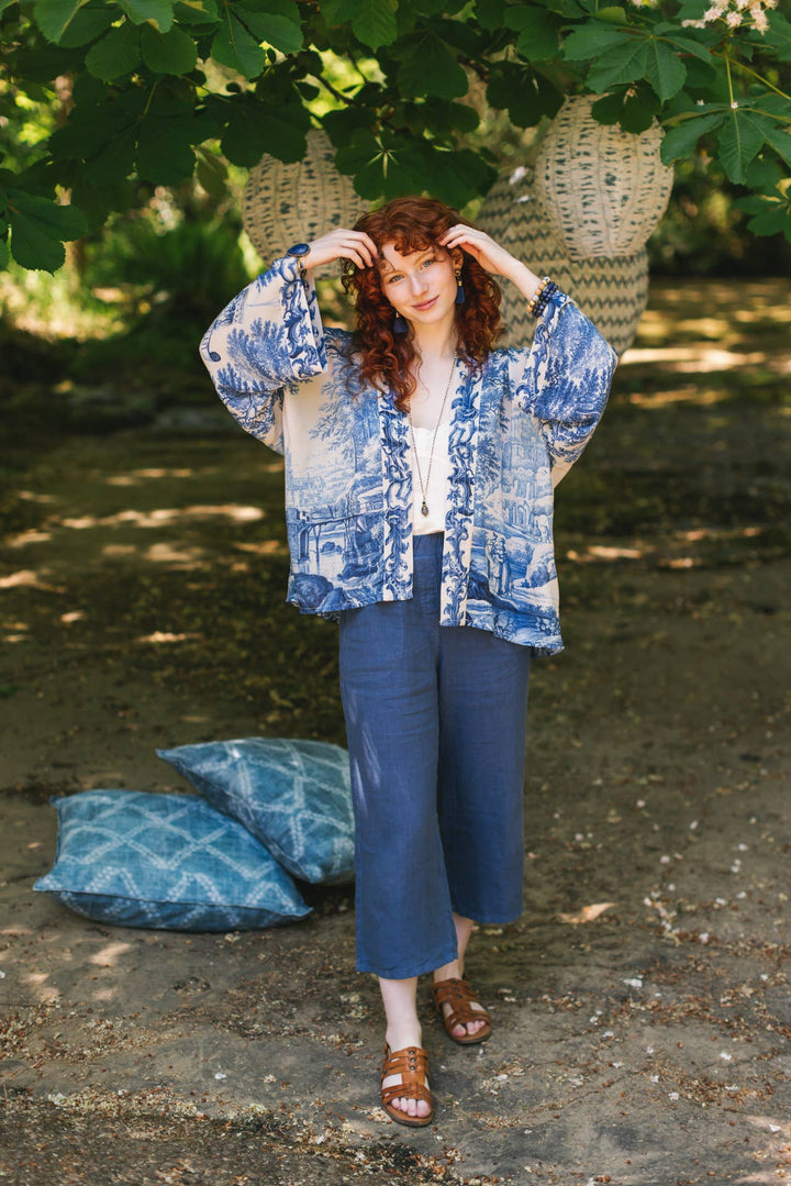 Let The Light In Pixie Duster Bamboo Cropped Kimono