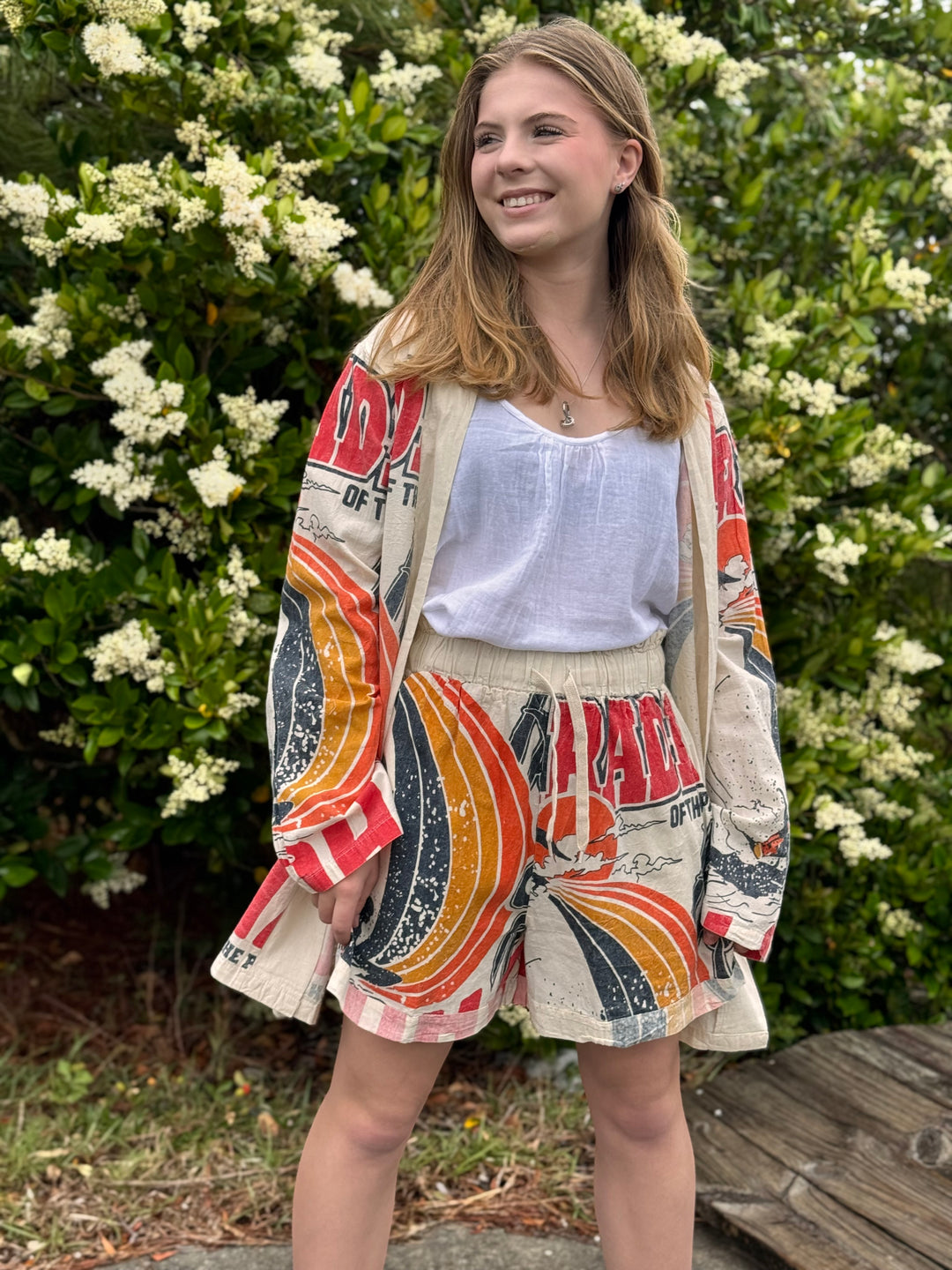 Vintage Sack Cotton Long Cardigan with pockets