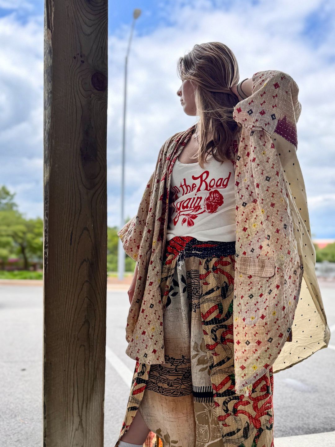 Game On The Line - In Bloom Pants OOAK