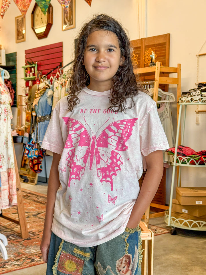 Be The Good Butterfly Graphic Top