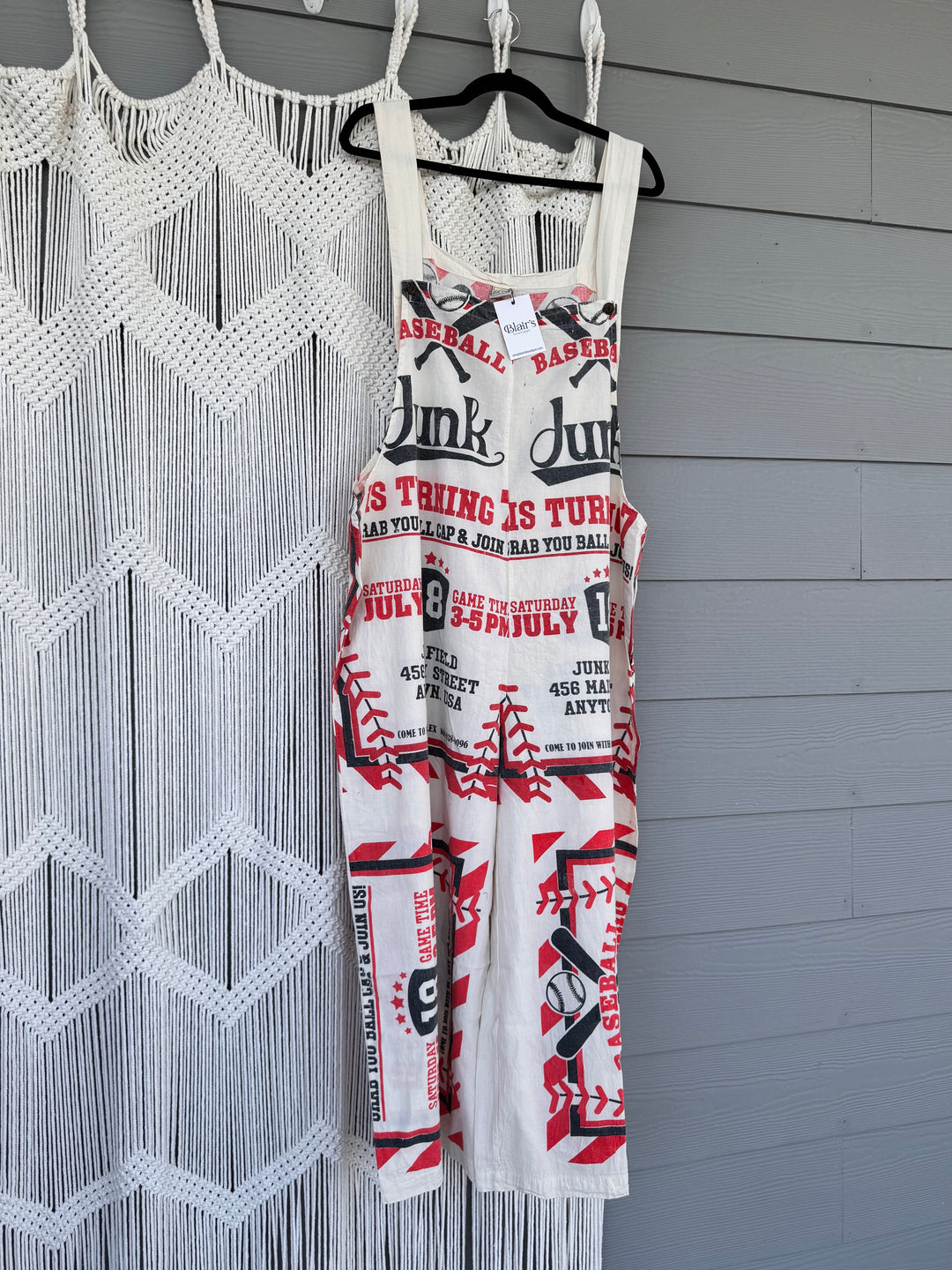 Vintage Sack Cotton Wide Leg Jumpsuit