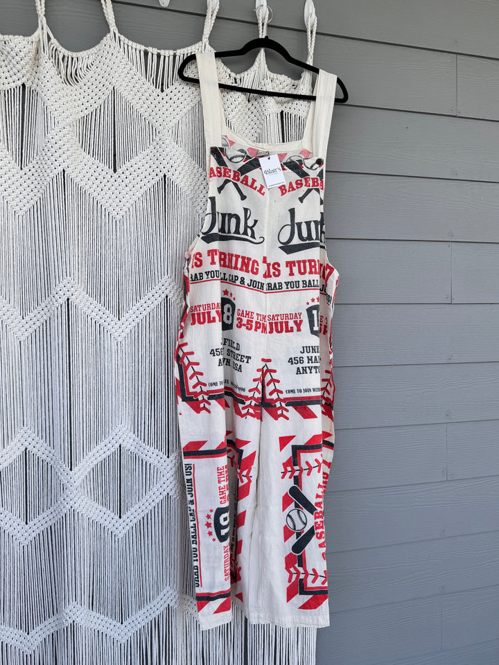 Vintage Sack Cotton Wide Leg Jumpsuit