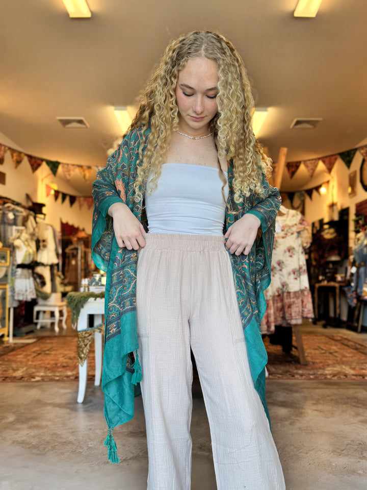 Touch of Morroco Tapestry Tassel Kimono