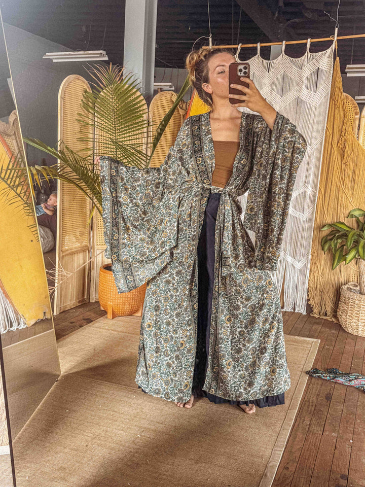 Reverie - Silk Long Maxi Kimono