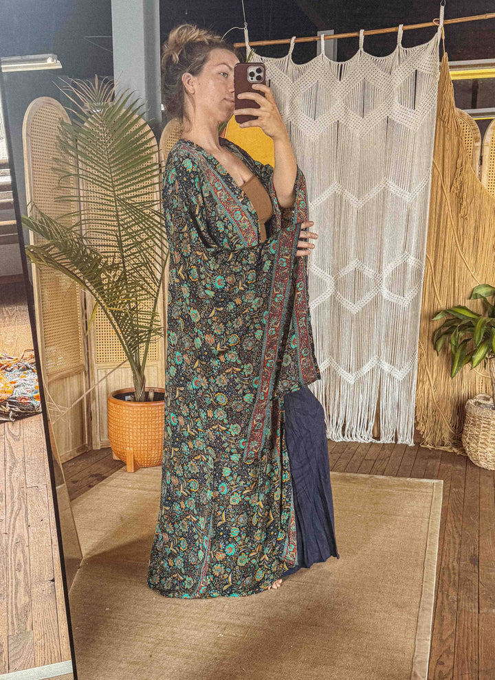 Reverie - Silk Long Maxi Kimono
