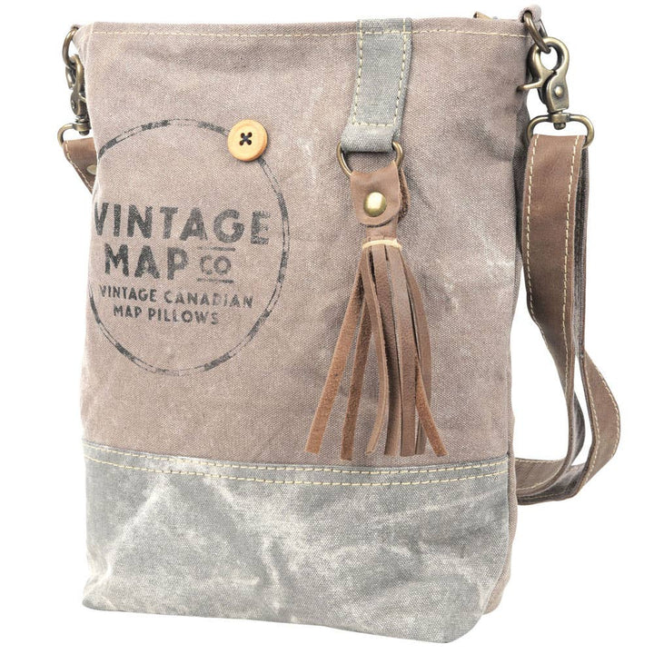 Vintage Map Co Canvas Shoulder Bag