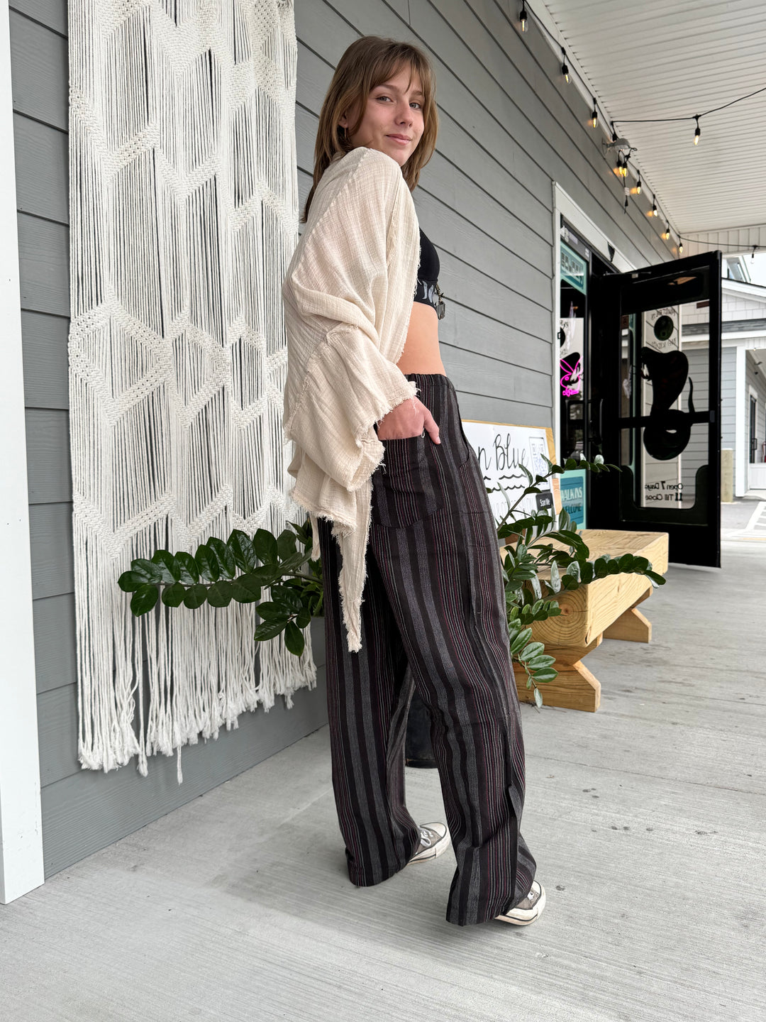 Boho Lounge Stripe Pants