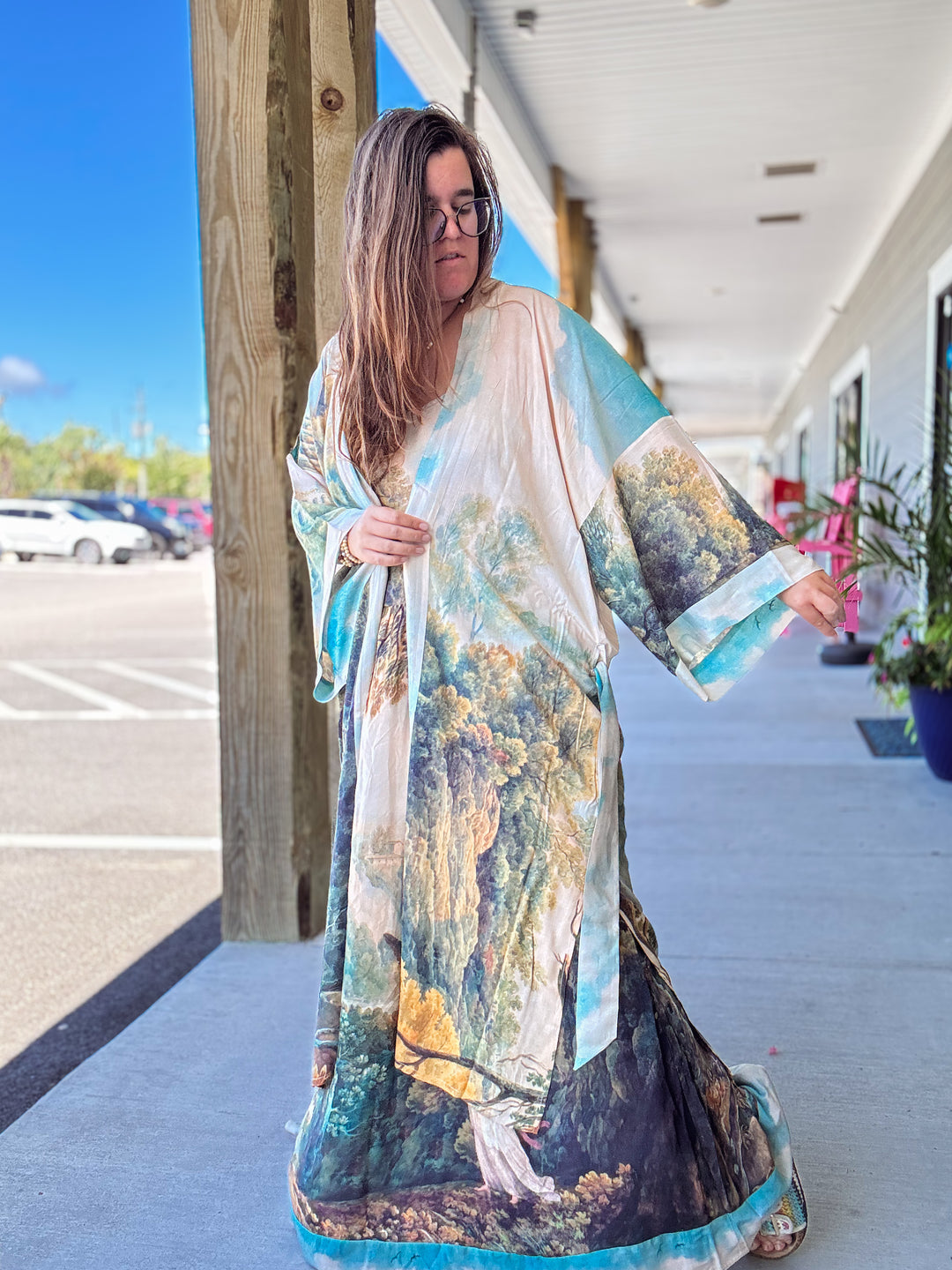 Awakening Long Duster Bamboo Kimono Robe