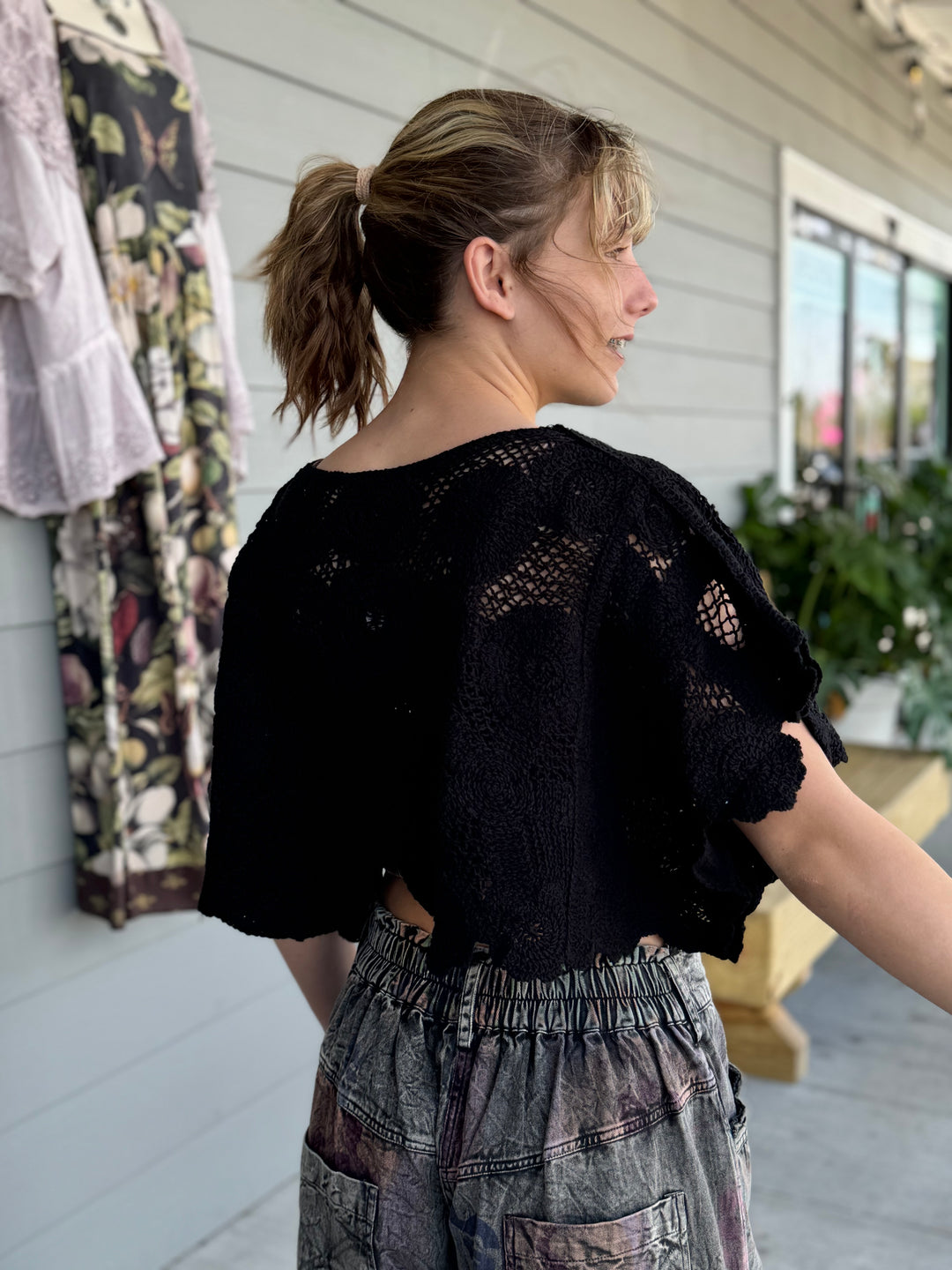 Lace Mandala Crop Top